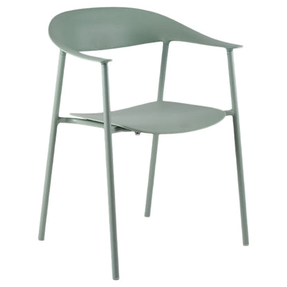 Sedie da pranzo in stile contemporaneo sedie a braccio con gambe in metallo per la casa