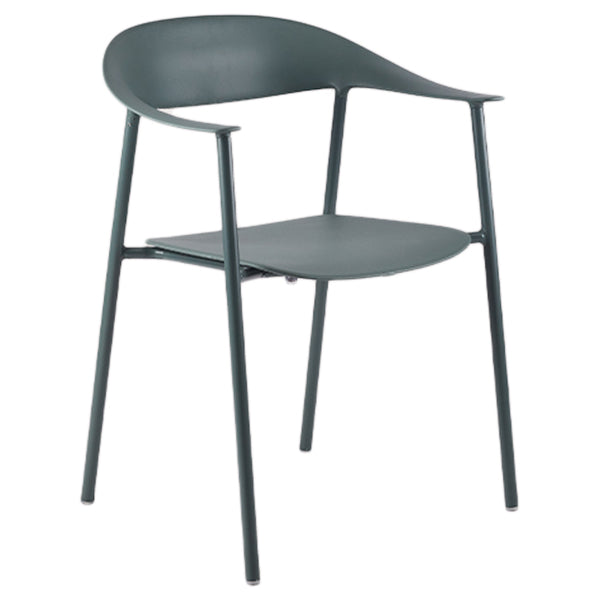 Sedie da pranzo in stile contemporaneo sedie a braccio con gambe in metallo per la casa