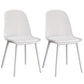 Sillas de comedor de estilo contemporáneo sillas sin brazos con patas de plástico para el hogar