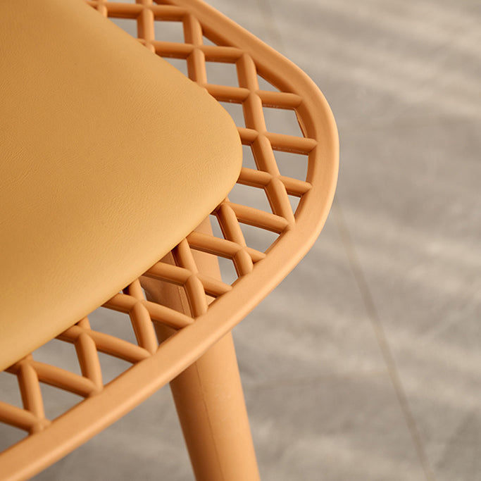 Sillas de comedor de estilo contemporáneo sillas sin brazos con patas de plástico para el hogar