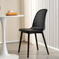 Sillas de comedor de estilo contemporáneo sillas sin brazos con patas de plástico para el hogar