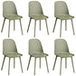 Sillas de comedor de estilo contemporáneo sillas sin brazos con patas de plástico para el hogar