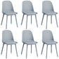 Sillas de comedor de estilo contemporáneo sillas sin brazos con patas de plástico para el hogar