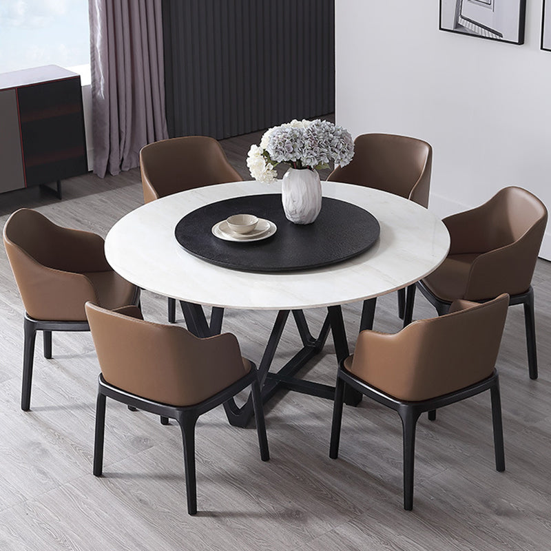 Sedia da pranzo marrone contemporanea sedia da pranzo in legno di quercia nera