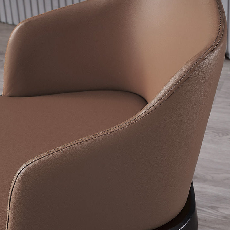 Sedia da pranzo marrone contemporanea sedia da pranzo in legno di quercia nera