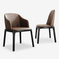 Sedia da pranzo marrone contemporanea sedia da pranzo in legno di quercia nera