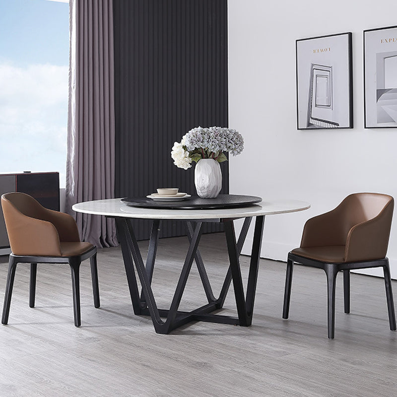 Sedia da pranzo marrone contemporanea sedia da pranzo in legno di quercia nera