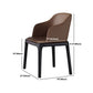 Sedia da pranzo marrone contemporanea sedia da pranzo in legno di quercia nera