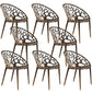 Scandinavian Armless Dining Chairs Acrylic Cross Back Side Chair