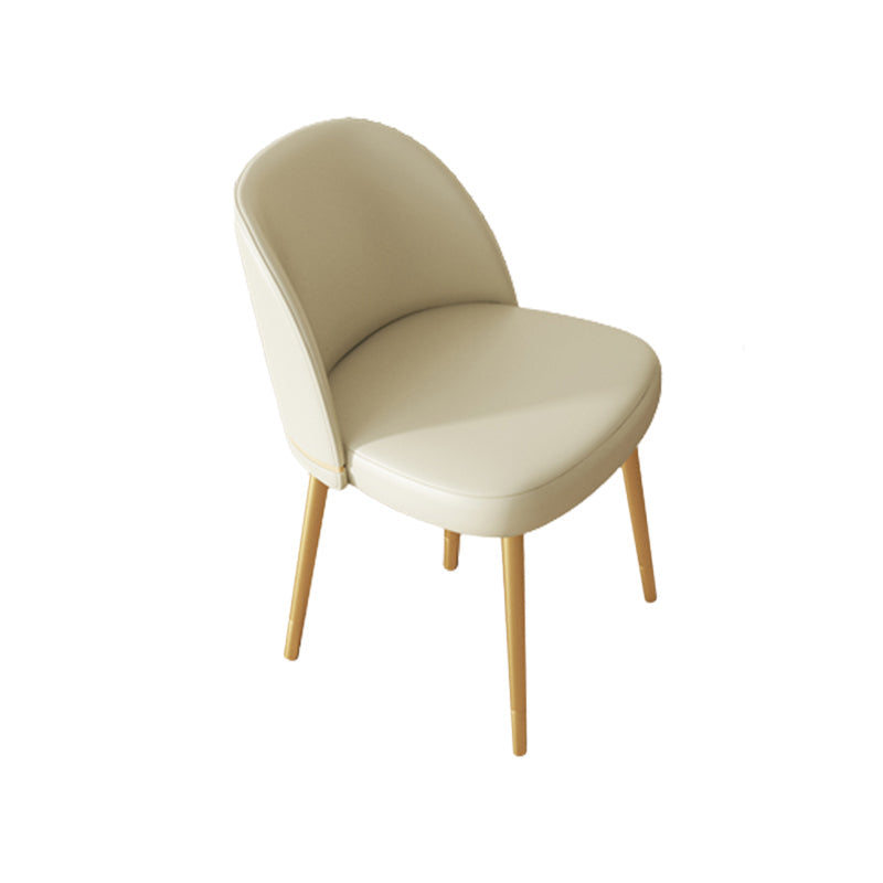 Glamlose esslose Esstühle Kunstleder Haus Essneitenstuhl