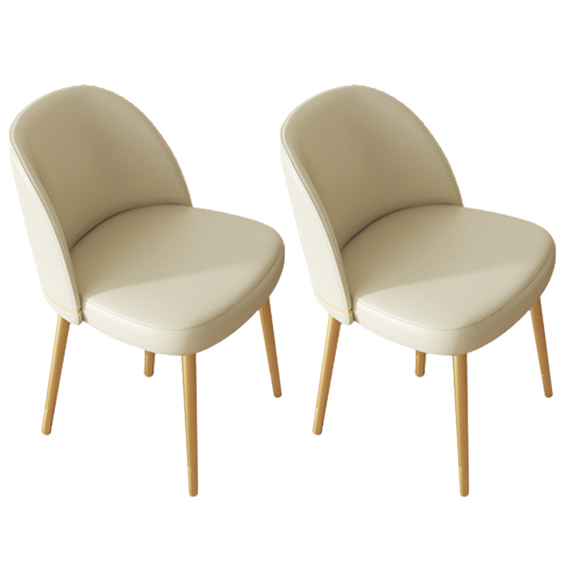 Glamlose esslose Esstühle Kunstleder Haus Essneitenstuhl