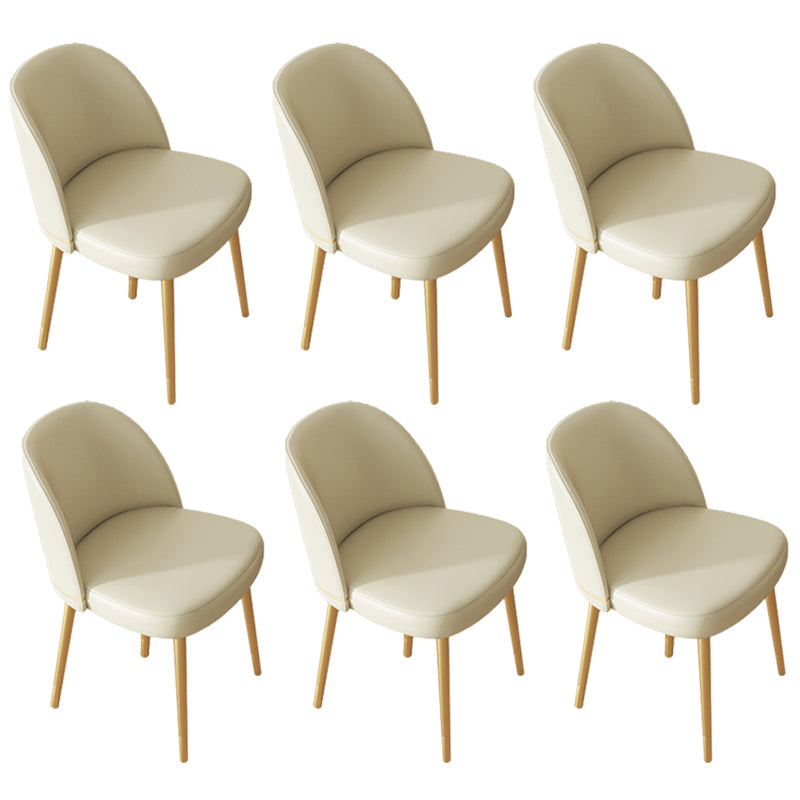 Glamlose esslose Esstühle Kunstleder Haus Essneitenstuhl