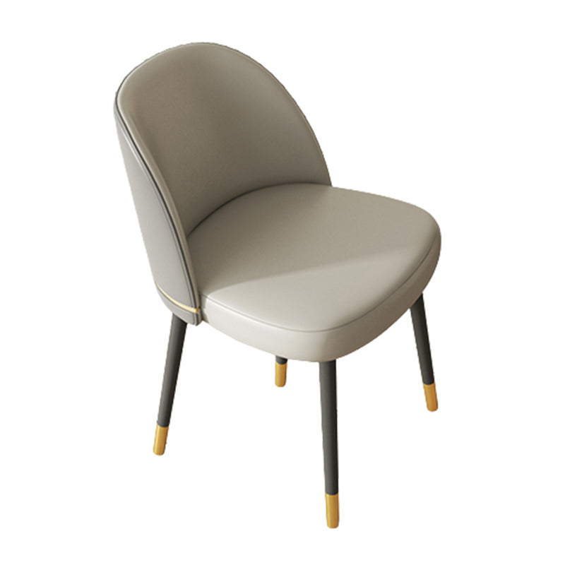 Glamlose esslose Esstühle Kunstleder Haus Essneitenstuhl