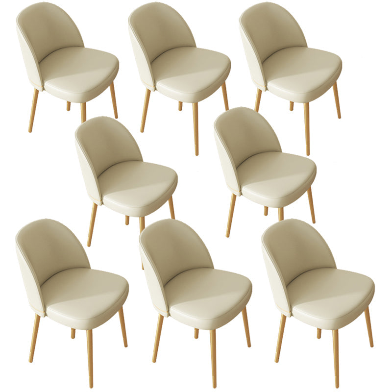 Glamlose esslose Esstühle Kunstleder Haus Essneitenstuhl