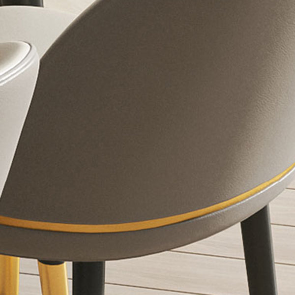 Glamlose esslose Esstühle Kunstleder Haus Essneitenstuhl