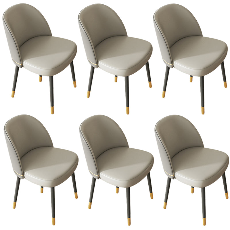 Glamlose esslose Esstühle Kunstleder Haus Essneitenstuhl