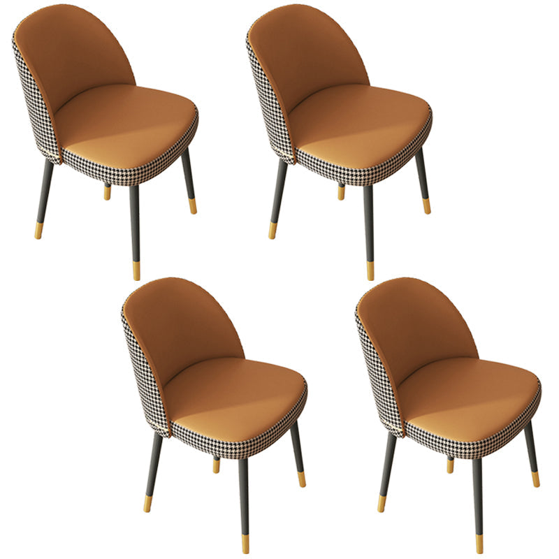 Glamlose esslose Esstühle Kunstleder Haus Essneitenstuhl