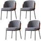 Contemporary Dining Chair Armless Dining Chair with Metal Legs for Kitchen