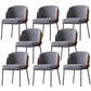 Contemporary Dining Chair Armless Dining Chair with Metal Legs for Kitchen
