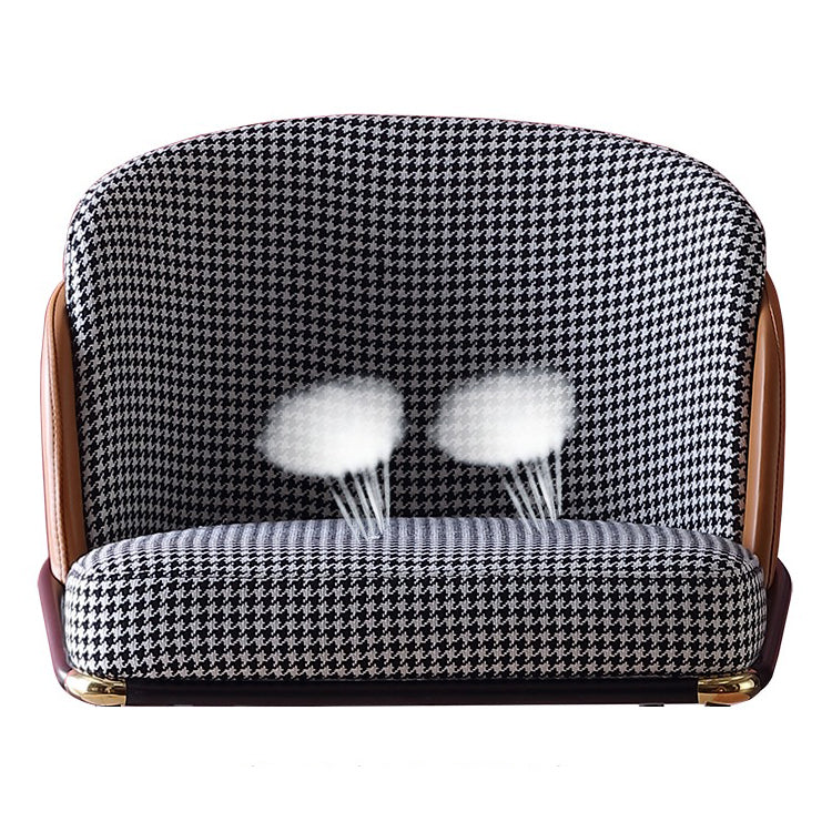 Contemporary Dining Chair Armless Dining Chair with Metal Legs for Kitchen