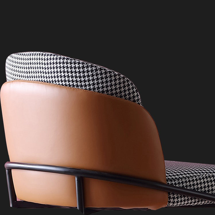 Contemporary Dining Chair Armless Dining Chair with Metal Legs for Kitchen