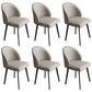 Modern Armless Dining Chairs Black Solid Wood and Metal Frame Side Chair Grey 6 Piece Set Clearhalo 'Dining Chairs' 'Dining Tables & Seating' 'dining_chair' 'furn' 'furn_dining_chair' 'Furniture' 'Kitchen & Dining Furniture' 5529978