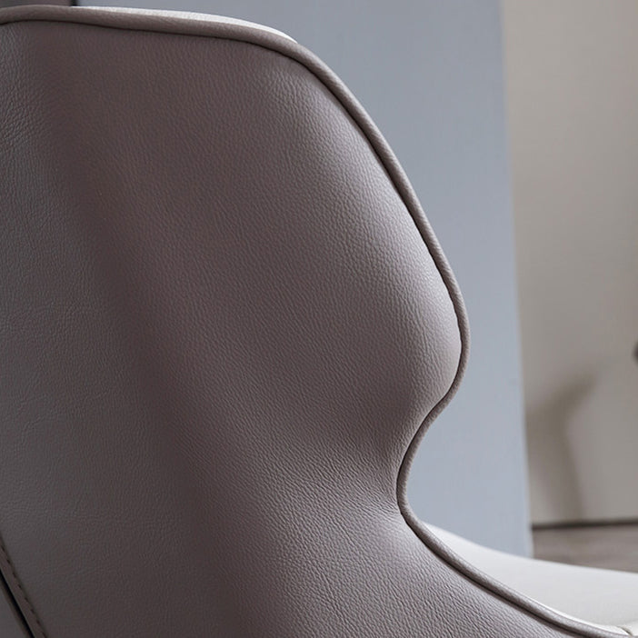 Modern Armless Dining Chairs Faux Leather Wingback Dining Side Chair Clearhalo 'Dining Chairs' 'Dining Tables & Seating' 'dining_chair' 'furn' 'furn_dining_chair' 'Furniture' 'Kitchen & Dining Furniture' 5530020