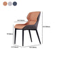 Modern Armless Dining Chairs Faux Leather Wingback Dining Side Chair Clearhalo 'Dining Chairs' 'Dining Tables & Seating' 'dining_chair' 'furn' 'furn_dining_chair' 'Furniture' 'Kitchen & Dining Furniture' 5530033