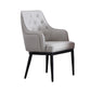 Contemporary Dining Chair Arm Dining Chair with Metal Legs for Kitchen Grey 1 Piece Clearhalo 'Dining Chairs' 'Dining Tables & Seating' 'dining_chair' 'furn' 'furn_dining_chair' 'Furniture' 'Kitchen & Dining Furniture' 5530035