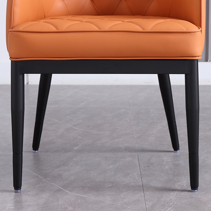 Contemporary Dining Chair Arm Dining Chair with Metal Legs for Kitchen Clearhalo 'Dining Chairs' 'Dining Tables & Seating' 'dining_chair' 'furn' 'furn_dining_chair' 'Furniture' 'Kitchen & Dining Furniture' 5530051