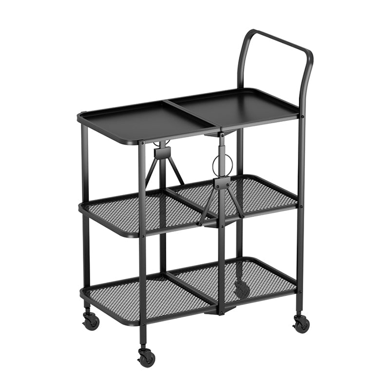 35.43" High Rolling Contemporary Prep Table Metal Prep Table