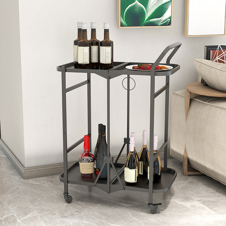 35.43"H Modern Rolling Prep Table Rectangular Metal Prep Table for Home Use