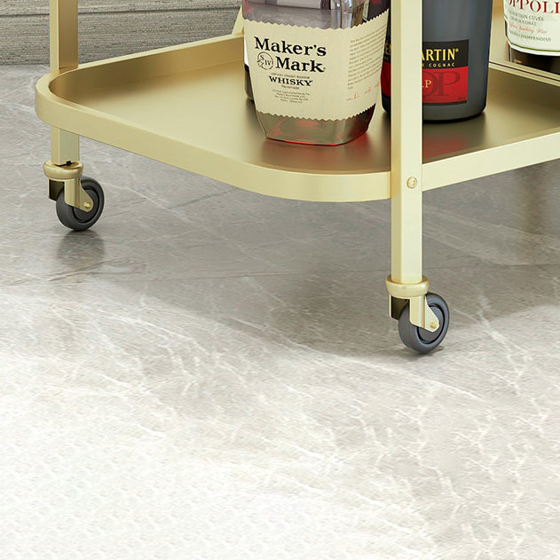 35.43"H Modern Rolling Prep Table Rectangular Metal Prep Table for Home Use