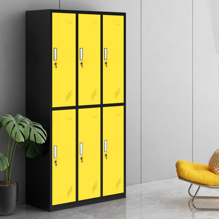 Gabinete de almacenamiento con bisagras de armario de armario de acero contemporáneo para el hogar