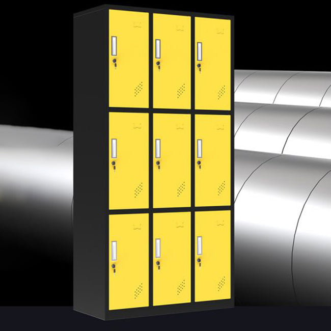 Gabinete de almacenamiento con bisagras de armario de armario de acero contemporáneo para el hogar