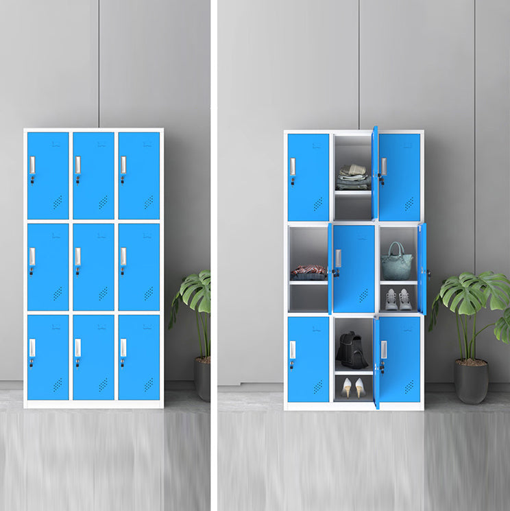 Gabinete de almacenamiento con bisagras de armario de armario de acero contemporáneo para el hogar