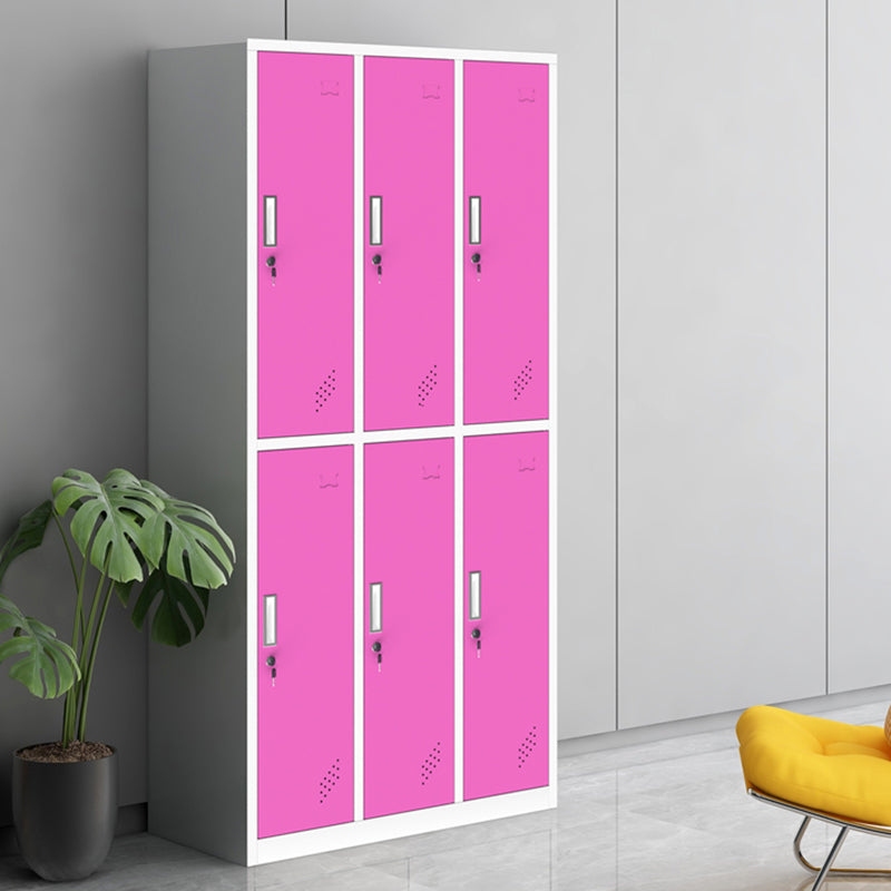 Gabinete de almacenamiento con bisagras de armario de armario de acero contemporáneo para el hogar