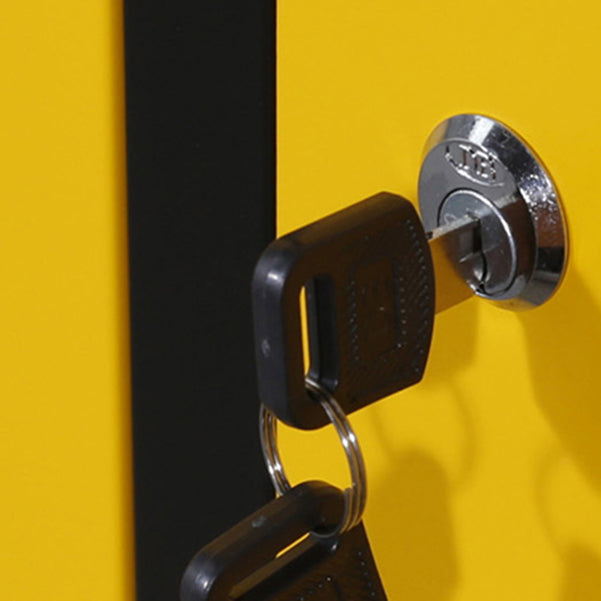 Gabinete de almacenamiento con bisagras de armario de armario de acero contemporáneo para el hogar