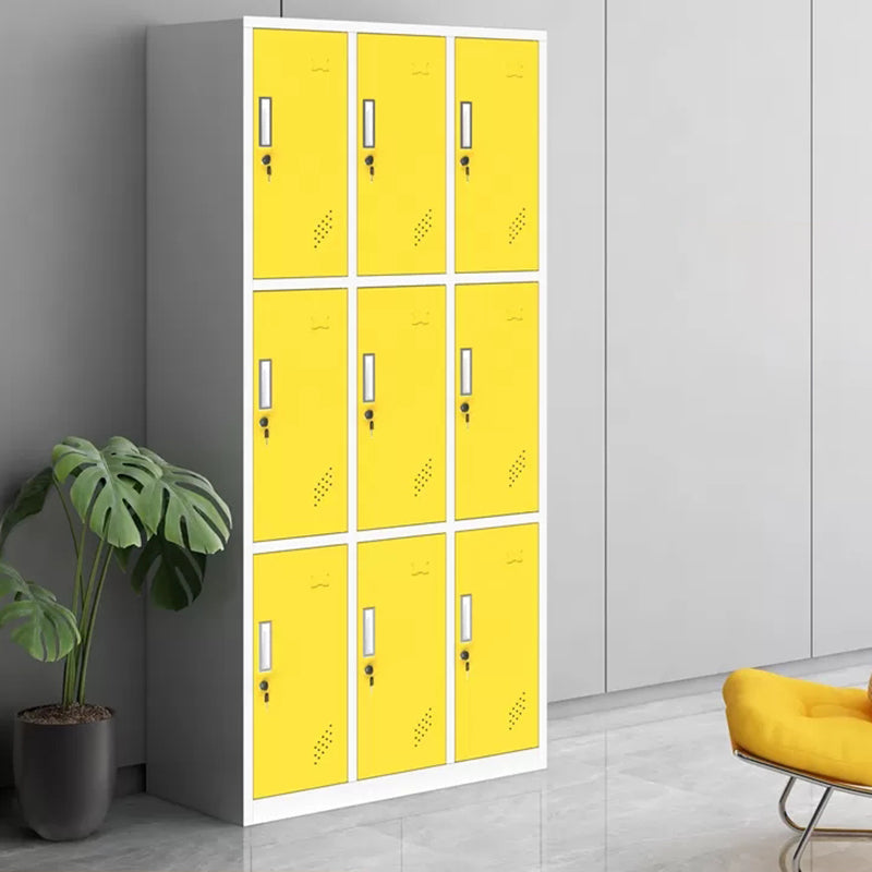 Gabinete de almacenamiento con bisagras de armario de armario de acero contemporáneo para el hogar