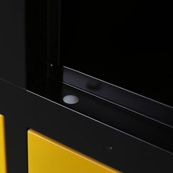 Gabinete de almacenamiento con bisagras de armario de armario de acero contemporáneo para el hogar