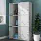 Contemporary Style Wardrobe White Metal Wardrobe Closet for Home Clearhalo 'Armoires & Wardrobes' 'armoires_wardrobes' 'Bedroom Furniture' 'furn' 'furn_armoires_wardrobes' 'Furniture' 5530140