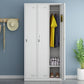 Contemporary Style Wardrobe White Metal Wardrobe Closet for Home Clearhalo 'Armoires & Wardrobes' 'armoires_wardrobes' 'Bedroom Furniture' 'furn' 'furn_armoires_wardrobes' 'Furniture' 5530142