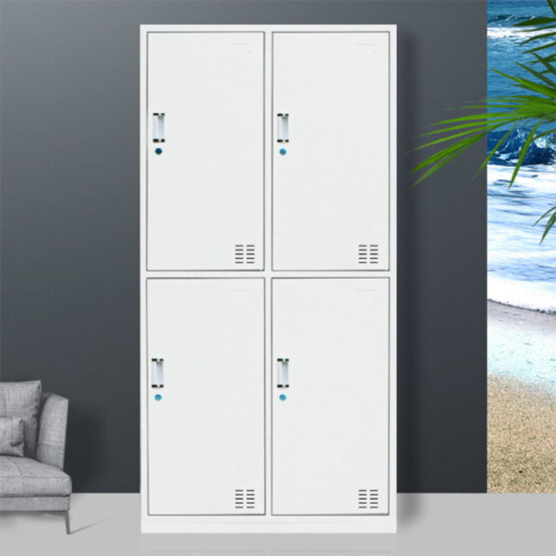 Contemporary Style Wardrobe White Metal Wardrobe Closet for Home 4 Clearhalo 'Armoires & Wardrobes' 'armoires_wardrobes' 'Bedroom Furniture' 'furn' 'furn_armoires_wardrobes' 'Furniture' 5530144