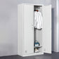 Contemporary Style Wardrobe White Metal Wardrobe Closet for Home Clearhalo 'Armoires & Wardrobes' 'armoires_wardrobes' 'Bedroom Furniture' 'furn' 'furn_armoires_wardrobes' 'Furniture' 5530145