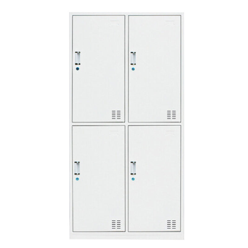 Contemporary Style Wardrobe White Metal Wardrobe Closet for Home Clearhalo 'Armoires & Wardrobes' 'armoires_wardrobes' 'Bedroom Furniture' 'furn' 'furn_armoires_wardrobes' 'Furniture' 5530149
