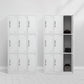 Contemporary Style Wardrobe White Metal Wardrobe Closet for Home Clearhalo 'Armoires & Wardrobes' 'armoires_wardrobes' 'Bedroom Furniture' 'furn' 'furn_armoires_wardrobes' 'Furniture' 5530159