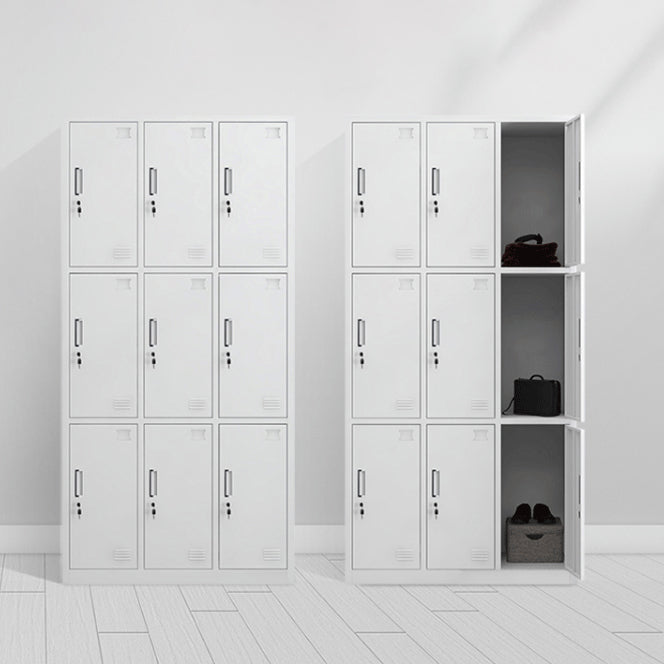 Contemporary Style Wardrobe White Metal Wardrobe Closet for Home Clearhalo 'Armoires & Wardrobes' 'armoires_wardrobes' 'Bedroom Furniture' 'furn' 'furn_armoires_wardrobes' 'Furniture' 5530159