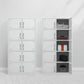 Contemporary Style Wardrobe White Metal Wardrobe Closet for Home Clearhalo 'Armoires & Wardrobes' 'armoires_wardrobes' 'Bedroom Furniture' 'furn' 'furn_armoires_wardrobes' 'Furniture' 5530160