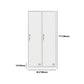 Contemporary Style Wardrobe White Metal Wardrobe Closet for Home Clearhalo 'Armoires & Wardrobes' 'armoires_wardrobes' 'Bedroom Furniture' 'furn' 'furn_armoires_wardrobes' 'Furniture' 5530162