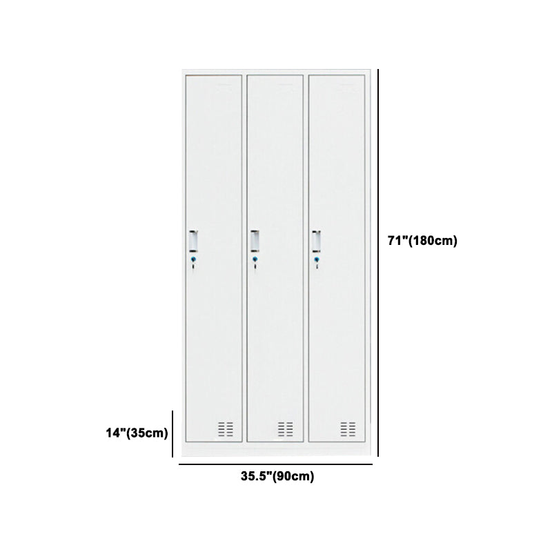Contemporary Style Wardrobe White Metal Wardrobe Closet for Home Clearhalo 'Armoires & Wardrobes' 'armoires_wardrobes' 'Bedroom Furniture' 'furn' 'furn_armoires_wardrobes' 'Furniture' 5530163